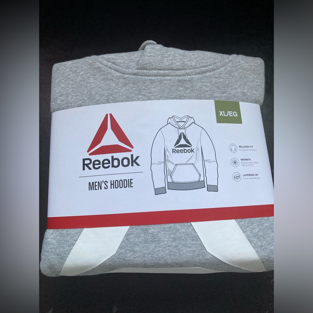 Reebok Men S Delta Logo Fleece Hoodie